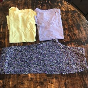 Capris PJ set, 2 tops!
